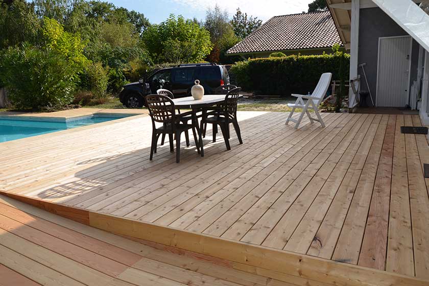 Terrasse bois de mélèze paysatouch